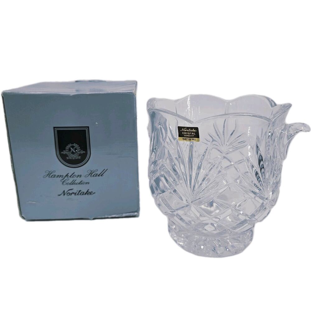 NORITAKE Hampton Hall Crystal Ice Bucket 2 Qt 908/766 GERMANY NEW In Box